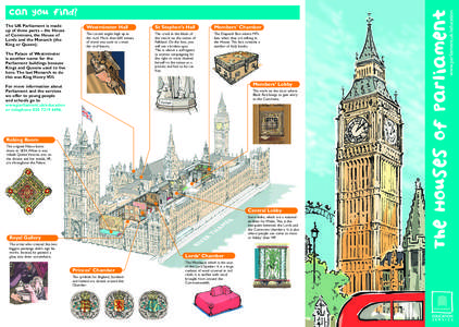 The UK Parliament is made up of three parts – the House of Commons, the House of Lords and the Monarch (the King or Queen).