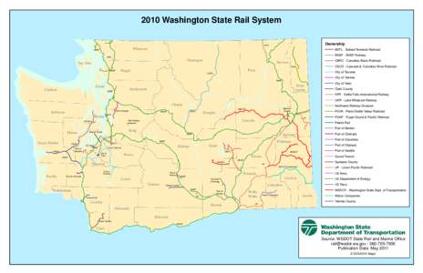 2010 Washington State Rail System Ownership KFR  Whatcom