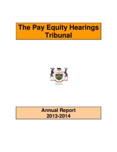 The Pay Equity Hearings Tribunal