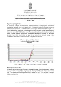 Tájékoztatás a Veszprém megyei influenzahelyzetrőlhét Figyelőszolgálat jelentése: A Veszprém Megyei Kormányhivatal Népegészségügyi Szakigazgatási Szervének illetékességi területén.