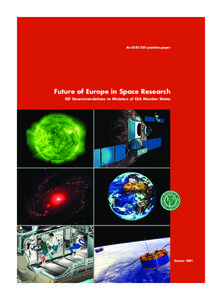 An ESSC-ESF position paper  Future of Europe in Space Research ESF Recommendations to Ministers of ESA Member States  October 2001