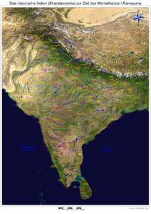 Das historische Indien (Bharatavarsha) zur Zeit des Mahabharata / Ramayana N