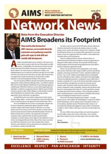 AIMS NEI Newsletter JUNE 2014 ENGLISH[removed]:12 AM Page 1  June 2014 ETWOR K EI N