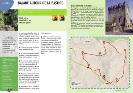 BALADE AUTOUR DE LA BASTIDE  f FACILE f SITUATION : Rudelle à 5 Km de Lacapelle-Marival sur la D 840 f DÉPART : Place du village