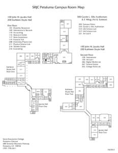 SRJC Petaluma Campus Room Map[removed]John M. Jacobs Hall 200 Kathleen Doyle Hall