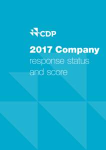 2017 Company response status and score Company response status and score