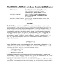 Microsoft Word - Sesame TRECVID MED-11 paper-EDIT3.docx