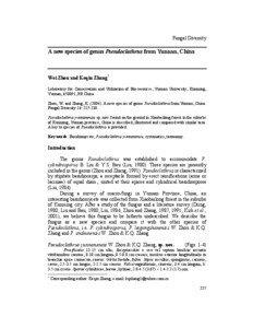 Fungal Diversity  A new species of genus Pseudoclathrus from Yunnan, China