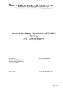 Microsoft Word - ARMADO REPORT 2011.doc