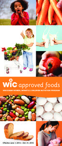 approved foods WISCONSIN WOMEN, INFANTS & CHILDREN NUTRITION PROGRAM Effective June 1, 2014 – Oct. 31, 2016  The following is a listing of fruits and vegetables that may be
