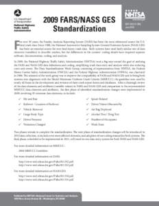2009 FARS/NASS GES Standardization DOT HS[removed]July 2010