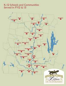 K–12 Schools and Communities Served in FY12 & 13 Charlemont 1