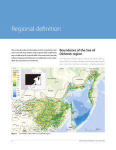 Regional deﬁnition  area considered in the regional GIWA Assessment and to provide