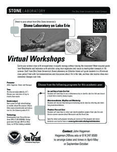 STONE LABORATORY  The Ohio State University’s Island Campus Direct to your school from Ohio State University’s