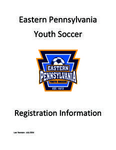 Eastern	
  Pennsylvania	
  	
   Youth	
  Soccer	
  	
   	
     	
  
