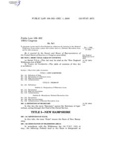 PUBLIC LAW 109–382—DEC. 1, [removed]STAT[removed]Public Law 109–382 109th Congress