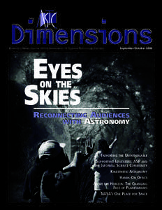 Bimonthly News Journal of the Association of Science-Technology Centers  September/October 2006 EYES SKIES