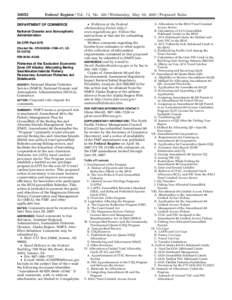 [removed]Federal Register / Vol. 72, No[removed]Wednesday, May 30, [removed]Proposed Rules DEPARTMENT OF COMMERCE National Oceanic and Atmospheric