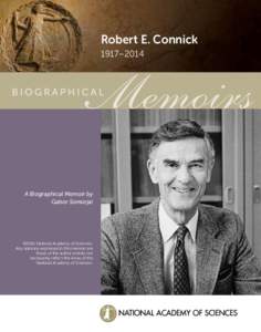 Robert E. Connick 1917–2014 A Biographical Memoir by Gabor Somorjai