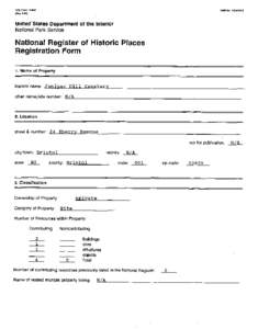 National Register of Historic Places / Juniper / Geography of the United States / Rhode Island / Bristol /  Rhode Island / Juniper Hill Cemetery