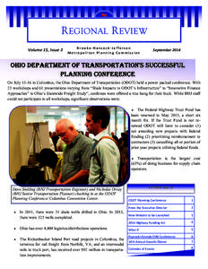 REGIONAL REVIEW Volume 15, Issue 2  Brooke‐Hancock‐Jefferson  Metropolitan Planning Commission 