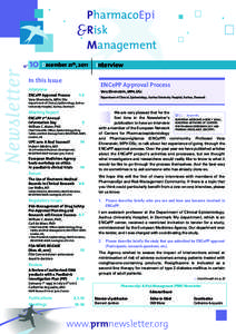 PharmacoEpi &Risk Management Newsletter