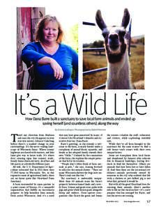 It’s a Wild Life How Dana Barre built a sanctuary to save local farm animals and ended up saving herself (and countless others) along the way T