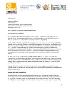 HIV/AIDS in the United States / AIDS / HIV / Ryan White Care Act / Elizabeth Glaser Pediatric AIDS Foundation / Health Resources and Services Administration / National Minority AIDS Council / HIV/AIDS in China / HIV/AIDS / Health / Medicine