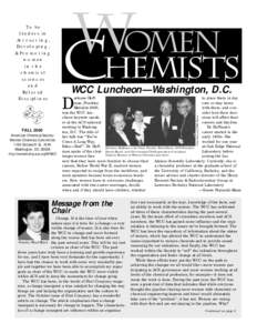 FALL 2000 American Chemical Society Women Chemists Committee 1155 Sixteenth St., N.W. Washington, DC[removed]http://membership.acs.org/W/WCC