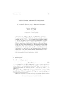 283  Documenta Math. ` la Courant Nodal Domain Theorems a