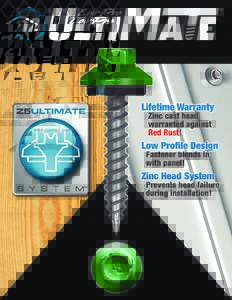 Long-Life Fasteners Zamak-5 Zinc Alloy Head EPDM Tubular Washer 26º Pierce PointMin Mechanical Zinc Plating