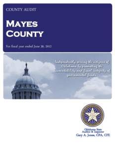 COUNTY AUDIT  Mayes County For fiscal year ended June 30, 2012