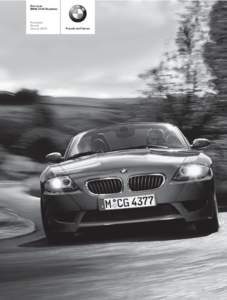 Der neue BMW Z4 M Roadster Preisliste Stand: Januar 2006