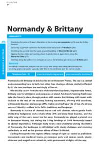© Lonely Planet 64 Normandy & Brittany Highlights