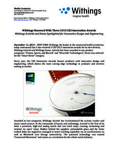 Withings / Consumer Electronics Show