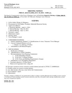 Henlopen Acres October 12, 2012 Meeting Agenda[removed]DOC