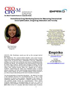 ceocfointerviews.com All rights reserved! Issue: May 11, 2015 The Most Powerful Name in Corporate News