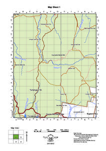 Map Sheet 1 Tantangara Tantangara Rd Rd