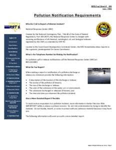 National Oil and Hazardous Substances Pollution Contingency Plan / Code of Federal Regulations / United States / Environmental issues with shipping / Emergency Planning and Community Right-to-Know Act / Clean Water Act / Pollution / Title 40 of the Code of Federal Regulations / Cruise ship pollution in the United States / Environment / Pollution in the United States / Ocean pollution