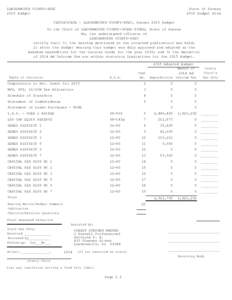 State of Kansas 2015 Budget Form LEAVENWORTH COUNTY-SPEC 2015 Budget CERTIFICATE - LEAVENWORTH COUNTY-SPEC, Kansas 2015 Budget