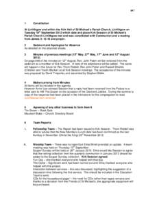 Church of Scotland / Theology / Ecclesiology / Moderators and clerks in the Church of Scotland / Presbyterian polity / Session / Presbytery of Europe / Christianity / Christian theology / Presbyterianism