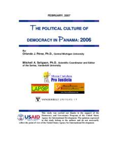 Microsoft Word - FOMAT V3 PANAMA BASED ON TRANSLATION Panama LAPOP 2006 report.doc