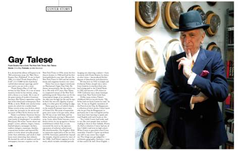 COVER STORY  Gay Talese Frank Sinatra Has a Cold. The New York Times. Nan Talese. Words Chris May Portraits Janette Beckman