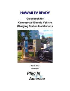 Hawaii EV Ready Guidebook for Commercial Electric Vehicle Charging Station Installations