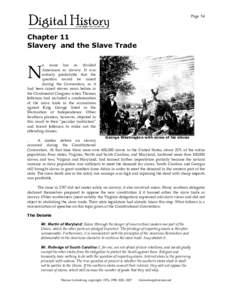 Page 54  Chapter 11 Slavery and the Slave Trade  N