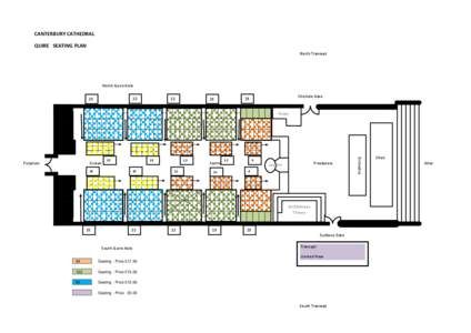 CANTERBURY CATHEDRAL QUIRE SEATING PLAN North Transept North Quire Aisle 22