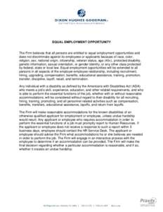 101st United States Congress / Americans with Disabilities Act / Reasonable accommodation / Disability in the United States / United States labor law / United Kingdom labour law / Discrimination / Equal employment opportunity / Job interview / South African labour law