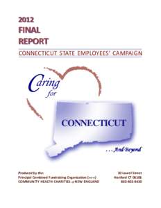 2012  FINAL REPORT CONNECTICUT STATE EMPLOYEES’ CAMPAIGN