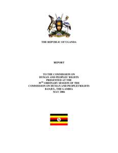 Microsoft Word - PERIODIC REPORT OF UGANDA-  main report2.doc