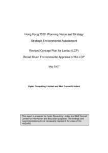 Broad Brush Environmental Appraisal of the LCP